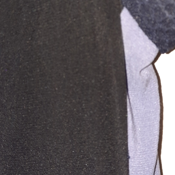 REBECCA TAYLOR Colorblock Shift Dress Rolled Cap Sleeves Navy Black Lavender 6 M - Picture 8 of 12